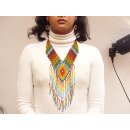Embera Glasperlenschmuck Kette im Boho-Ibiza Stil No.11 = 79 cm