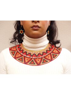 Embera Glasperlenschmuck Kette im Boho-Ibiza Stil No.13 =...