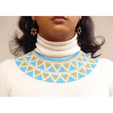 Embera Glasperlenschmuck Kette im Boho-Ibiza Stil No.14 = 50 cm