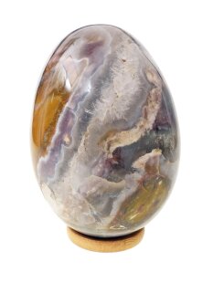 JaEi07 Skulptur Ei polychromer Madagaskar Jaspis 140 mm 1778 g