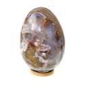 JaEi07 Skulptur Ei polychromer Madagaskar Jaspis 140 mm 1778 g