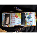 Buick Skyhawk aus gelb blauen Werbedosen M 1:10  Länge ca. 56 cm