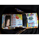 Buick Skyhawk aus gelb blauen Werbedosen M 1:10  Länge ca. 56 cm