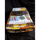 Buick Skyhawk aus gelb blauen Werbedosen M 1:10  Länge ca. 56 cm