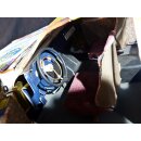 Buick Skyhawk aus gelb blauen Werbedosen M 1:10  Länge ca. 56 cm