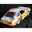 Buick Skyhawk aus gelb blauen Werbedosen M 1:10  Länge ca. 56 cm