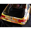 Buick Skyhawk aus gelb blauen Werbedosen M 1:10  Länge ca. 56 cm