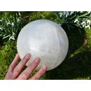 Madagaskar Blütenblatt Quarz Milchquarz Weißquarz Kugel 15 kg D 200 mm